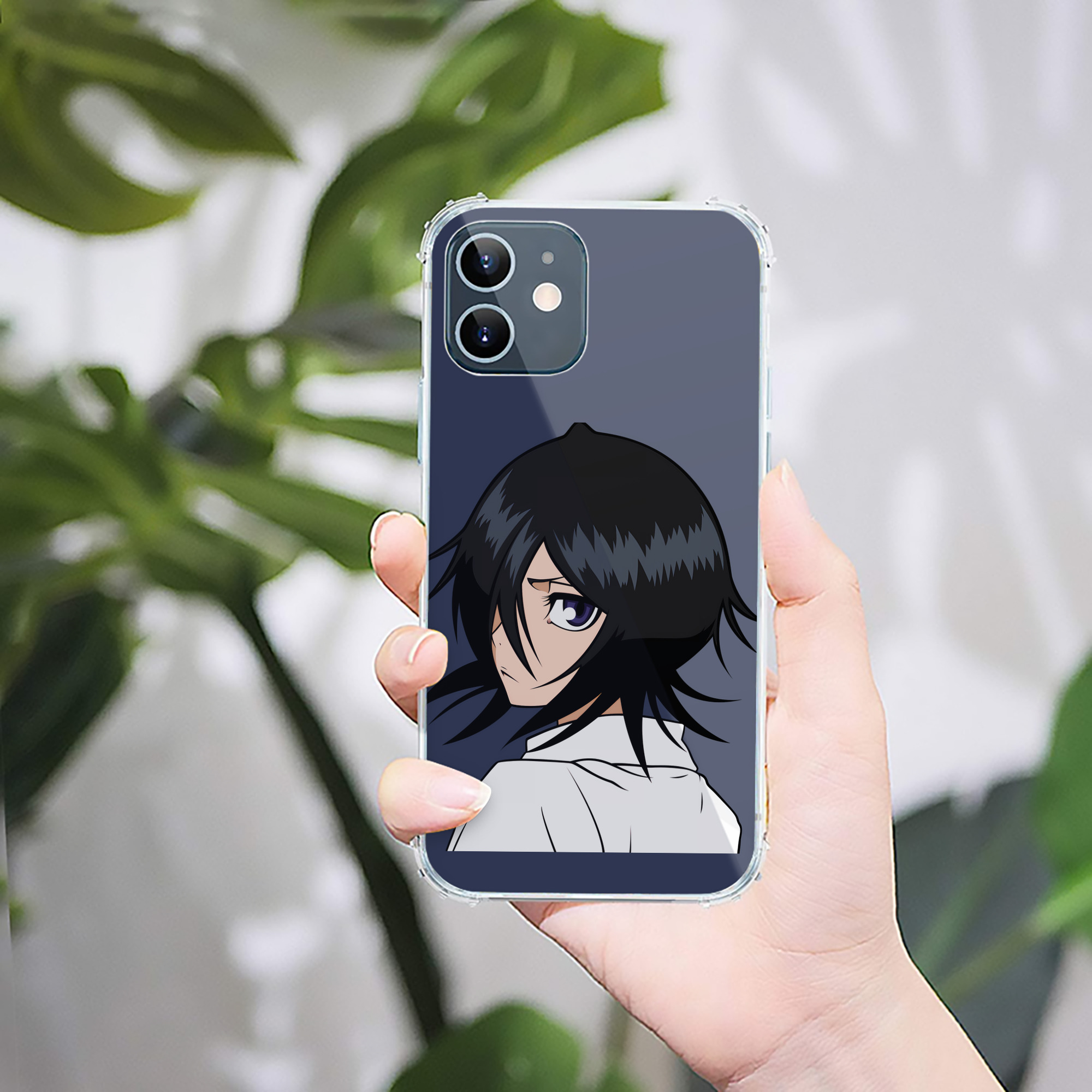 （画像用） ブリーチ 朽木ルキア BLEACH Kuchiki Rukia 【iPhone 12シリーズ対応】透明スマホケース（クリアソフトケース）